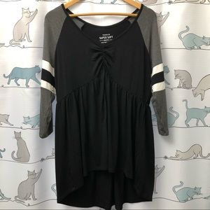 3/4 Knit Babydoll Top from Torrid